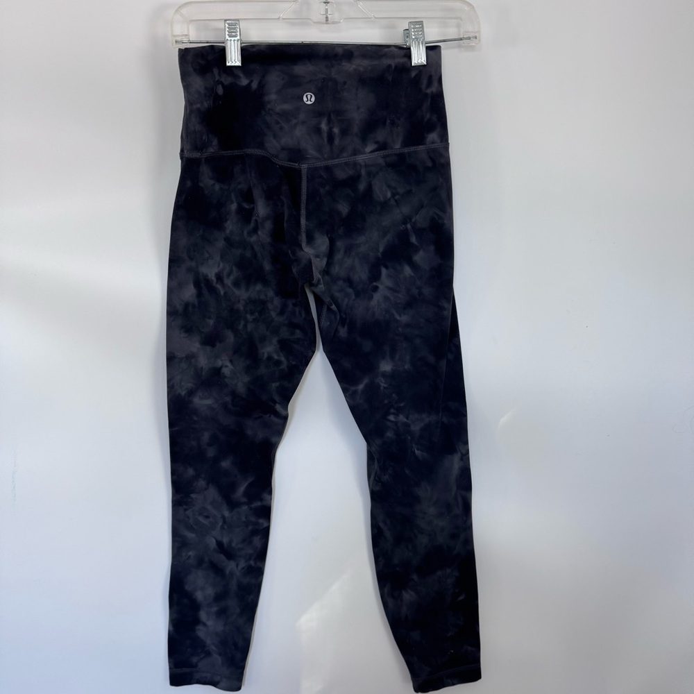 Lululemon Align Pant 25” Diamond Dye Pitch Grey Graphite Grey size 6 - Picture 5 of 7
